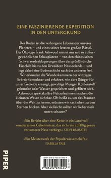 Text: "EINE FASZINIERENDE EXPEDITION IN DEN UNTERGRUND". Beschreibung einer Erkundung unterirdischer Geheimnisse.