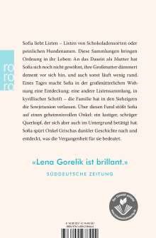 Lena Gorelik: Die Listensammlerin, Buch
