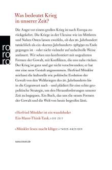 Herfried Münkler: Kriegssplitter, Buch
