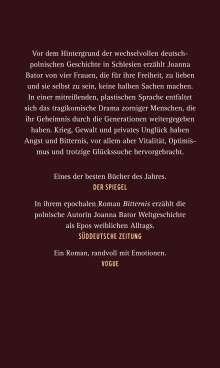 Joanna Bator: Bitternis, Buch
