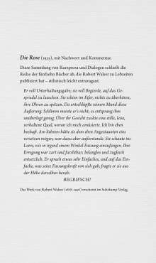 Robert Walser: Werke. Berner Ausgabe, Buch