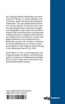 Detlef Bald: Dietrich Bonhoeffer, Buch