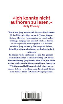 "I couldn't stop reading." Sally Rooney. Chuck und Joey treffen sich in einer Bar. Chucks Vergangenheit birgt Geheimnisse.