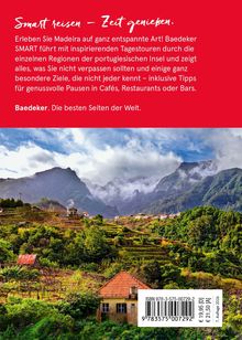 "Smart reisen - Zeit genießen." Ein Text über entspannte Reisen auf Madeira. Darunter wird eine malerische Berglandschaft gezeigt.