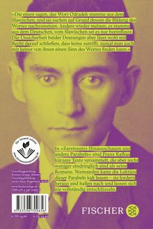 Franz Kafka: Zerstreutes Hinausschauen und andere Parabeln, Buch