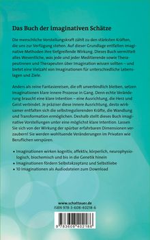 Das Buch der imaginativen Schätze. Informationen über die Kraft der Imagination und deren Wirkung. Webadresse: www.schattauer.de. ISBN 978-3-608-40218-6. Auf grüner Hintergrundfarbe.