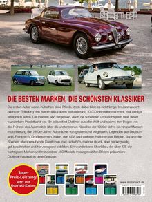 DIE BESTEN MARKEN, DIE SCHÖNSTEN KLASSIKER. Super Preis-Leistung! Jetzt mit Quartett-Karten. Ein rotes klassisches Auto im Vordergrund.