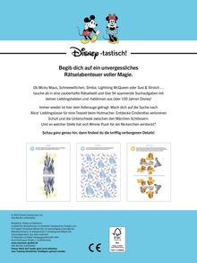 "Disney-tastisch! Begib dich auf ein unvergessliches Rätselabenteuer voller Magie." Zwei Disney-Charaktere oben dargestellt.