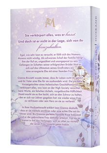 Text mit Acryl-Muster und diamantartigem Design: Gianna verkörpert alles, was Izan hasst, aber kann sich nicht von ihr fernhalten.