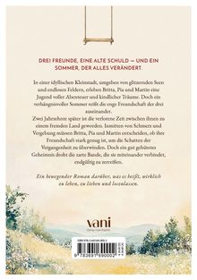 DREI FREUNDE, EINE ALTE SCHULD – UND EIN SOMMER, DER ALLES VERÄNDERT. Illustration einer Schaukel, Landschaft unten.
