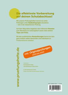 "Die effektivste Vorbereitung auf deinen Schulabschluss!" Texte über Prüfungshefte und Originalprüfungen 2023 bis 2025.