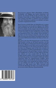 Text über René Sommer, Dichter und Schriftsteller, illustriert seine Verbindung zur Natur als tiefgehende Erfahrung.