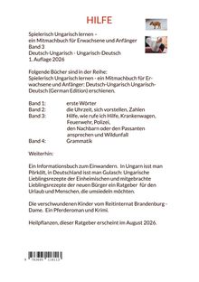 HILFE. Spielerisch Ungarisch lernen – Mitmachbuch für Erwachsene und Anfänger. Band 3. Deutsch-Ungarisch. 1. Auflage 2026.