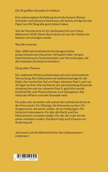 Die 50 größten Skandale im Vatikan, Enthüllung von Roman Schneider und Salvatore Santarossa, über Machtmissbrauch.