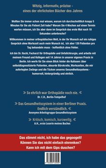 Witzig, informativ, präzise - eines der ehrlichsten Bücher des Jahres. Enthüllt humorvoll die Tücken des Gesundheitssystems.