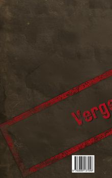 Text "Verge" diagonal in Rot. Dunkler Hintergrund, Barcode unten rechts.