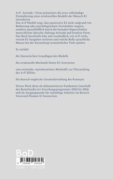 Text beschreibt ein Modell für Mensch-KI Interaktion, betont formale Spracheigenschaften und erklärt den A×F Effekt umfassend.