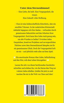 „Unter dem Sternenhimmel“: Eine bewegende Geschichte über Liebe, Selbstfindung und Hoffnung. Hintergrund in Gelb.