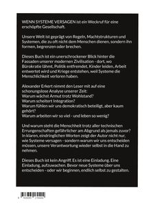 Ein Text beschreibt ein Buch als Weckruf für eine erschöpfte Gesellschaft und analysiert, warum Systeme versagen.