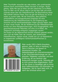 Oben ein längerer Text über Peter Thurnhofer und seine Erfahrungen mit Diäten, insbesondere der Keto-Diät. Unten ein kürzerer Text über sein Leben, seine berufliche Laufbahn und seine Ernährungsgewohnheiten. Links unten ist ein Foto eines älteren Mannes. Darunter befindet sich ein Barcode.