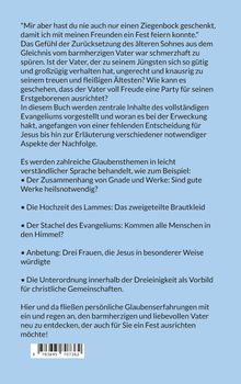 Text über Glaubensthemen und Gleichnisinterpretationen auf hellblauem Hintergrund. Unten Barcode.