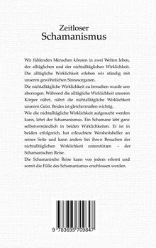 Zeitloser Schamanismus. Text über die alltägliche und nichtalltägliche Wirklichkeit. Unten ein Barcode.