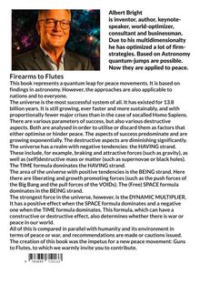Albert Bright ist Erfinder, Autor, und Redner. "Firearms to Flutes" behandelt Frieden basierend auf Astronomie.