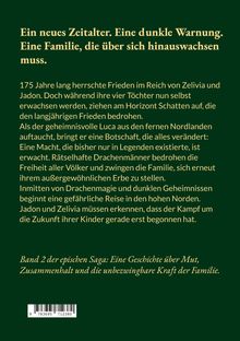 Titel: Ein neues Zeitalter. Eine dunkle Warnung. Eine Familie, die über sich hinauswachsen muss. Text beschreibt Konflikt und Magie.