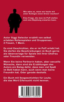 Texte beschreiben erotische Erzählungen von Siggi Selector über Rollenspiele und Gruppensex. Silhouette eines Mannes.