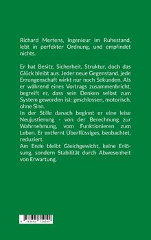 Ein Text beschreibt Richard Mertens, einen Ingenieur im Ruhestand, der nach Stabilität und Sinn im Leben sucht.