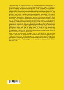Der Text beschreibt, wie Neoliberalismus Gesellschaft und Individuen prägt, mit Zitaten von Verhaeghe, Adorno und Bröckling.