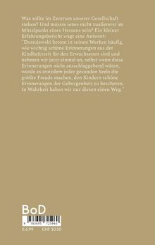 Text über gesellschaftliche Werte und Kindheitserinnerungen. Unten links Barcode und Preisangaben: €6.99, CHF10.50.