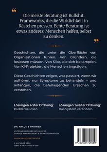 Zitat über Beratung: "Die meiste Beratung ist Bullshit..." Fokus auf tiefere Ursachen statt Symptome. Infos von Dr. Kraus & Partner.