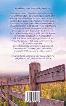 Ein romantischer Landroman über Liebe, Freundschaft und Lebenskrisen. Im Hintergrund Holzzaun vor blühender Wiese.