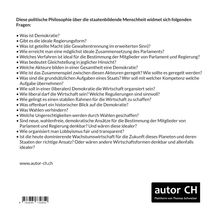 Auf weißem Hintergrund stehen viele Fragen zur Demokratie und Wirtschaft. Unten rechts ist ein Logo von "autor CH".