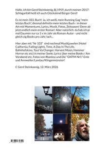Text von Gerd Steinkoenig über sein letztes Buch, Musikjuwelen und Fotos. Eine Collage aus sechs herbstlichen Fotografien.