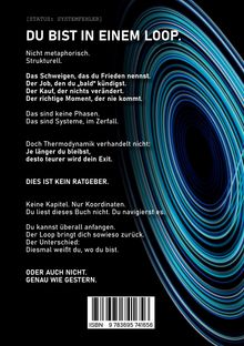 [STATUS: SYSTEMFEHLER] Du bist in einem Loop. Abstrakte blaue und schwarze Kreismuster in Spiralform.
