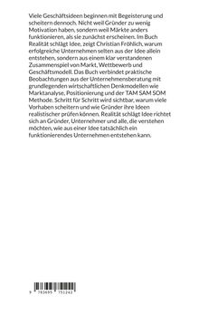 Texte: „Viele Geschäftsideen beginnen mit Begeisterung..." Der Text beschreibt die Themen und Ziele des Buches von Christian Fröhlich.
