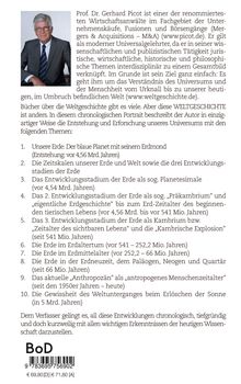 Text über Prof. Dr. Gerhard Picot, sein Buch über die Weltgeschichte und Themen von der Entstehung der Erde bis zum Anthropozän.