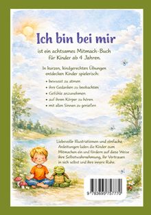 "Ich bin bei mir" ist ein achtsames Mitmach-Buch für Kinder ab 4 Jahren. Kind sitzt mit Schildkröte am Fluss.