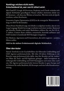 Text über digitale Sichtbarkeit und GEO. Details zu KI-Zitierungen und Strategien für Unternehmen. Vorstellung des Autors.