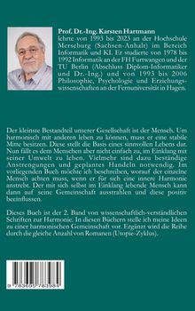 Prof. Dr.-Ing. Karsten Hartmann lehrte von 1993 bis 2023 in Merseburg. Infos über Harmonie und Romane (Utopie-Zyklus). Foto links.
