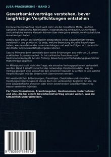 JUSA-PRAXISREIHE BAND 2: Gewerbemietverträge verstehen, bevor langfristige Verpflichtungen entstehen. Blauer Hintergrund.
