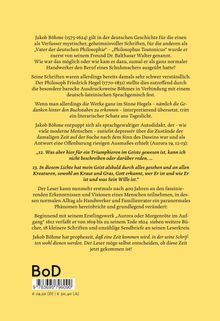 Ein Text beschreibt den Mystiker Jakob Böhme und seine schwer verständlichen Werke. Unten steht "BoD". 