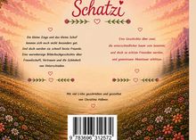 "Schatzi. Eine Geschichte über zwei, die unterschiedlicher kaum sein könnten. Mit viel Liebe geschrieben von Christina Hübner."