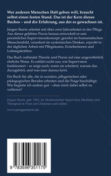 Text über Supervision in Pflegeberufen, Theorie und Praxis, Buchcover mit Jürgen Sturm, Link: www.juergensturm.de.