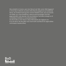 Grauer Hintergrund mit weißem Text: Beschreibung eines Buches von Ulrike Wendt, das innere Bilder und kreative Impulse hervorhebt.