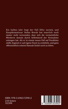 Text über einen ungelösten Kriminalfall und Ermittlungen von Hauptkommissar Brecht. Unten ISBN, Seitenzahl, Preis.