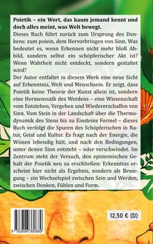 Text: "Poietik – ein Wort, das kaum jemand kennt und doch alles meint, was Welt bewegt." Preis: 12,50 € (D). Hintergrund: Pflanzen.