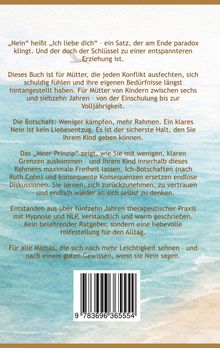 Text über Erziehung und Grenzen. Hintergrund in sanften Blautönen, ein Barcode ist unten sichtbar.